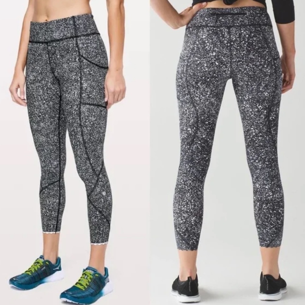 lulu scalloped leggings